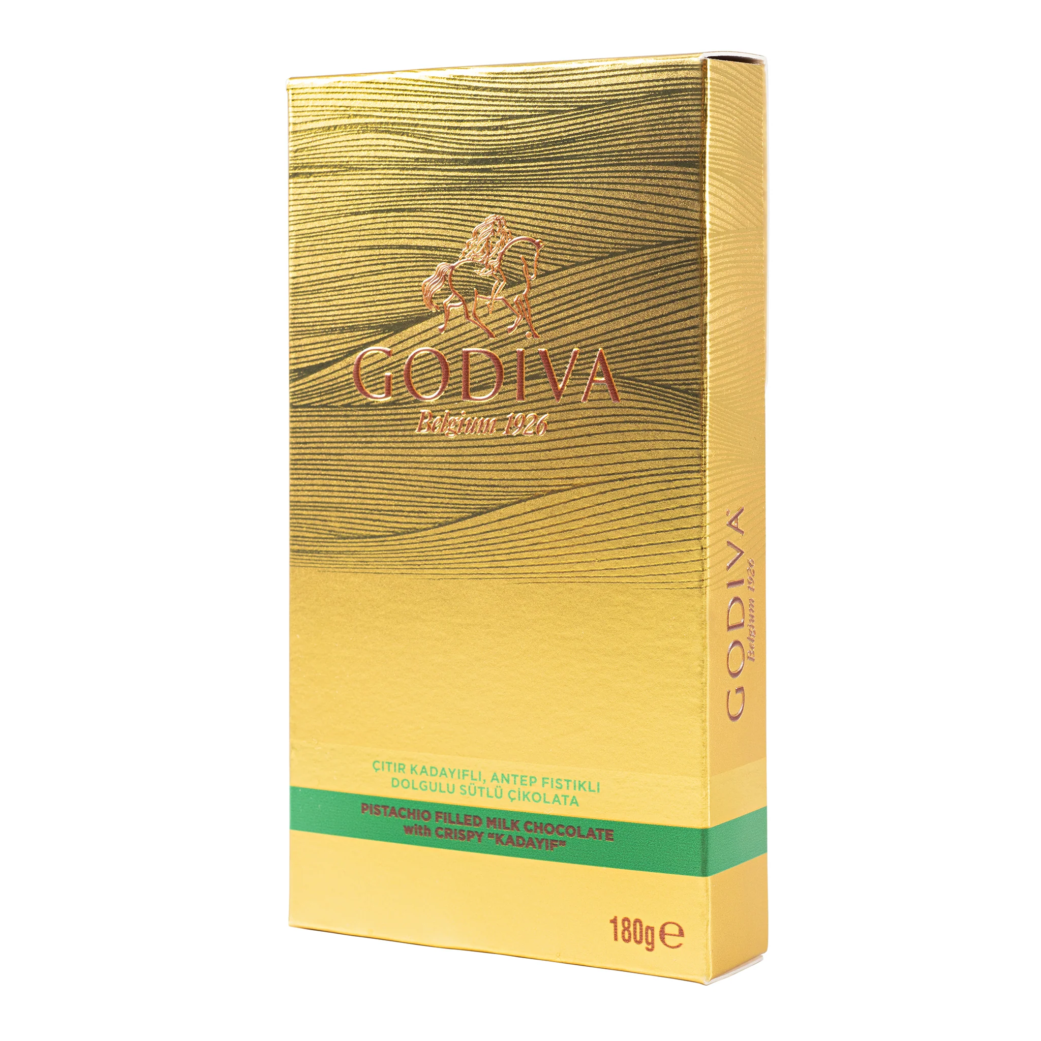 Pistachio-Filled Milk Chocolate Tablet with Crispy Kadayif, 180g - Image 3